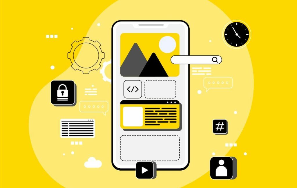 Image showcasing collaboration in app development, emphasizing client-developer communication.