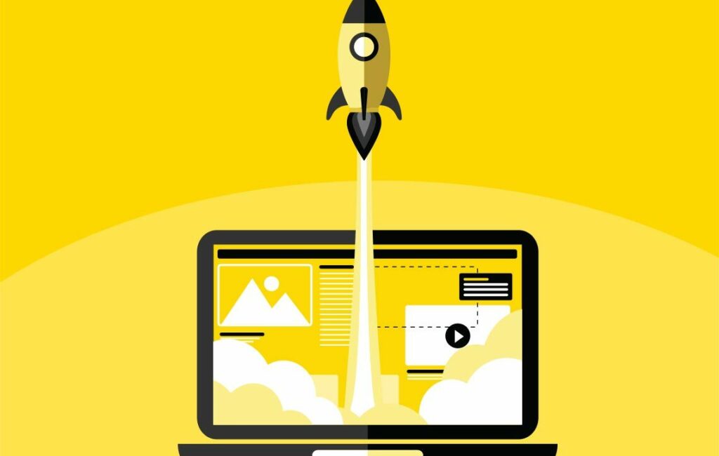 Illustration showing key components of a well-designed website with focus on user experience and functionality.