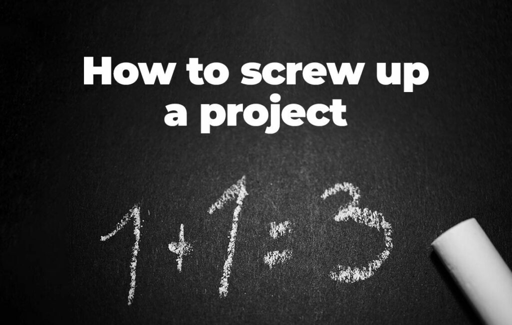 An image showcasing key factors that contribute to the failure of IT projects, highlighting the significance of proper planning and communication.